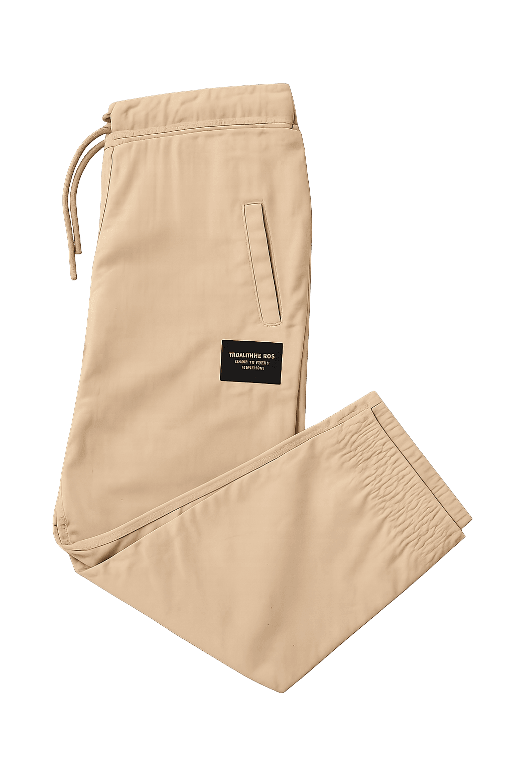 Jogger Raza color café tipo lifestyle sobre fondo transparente
