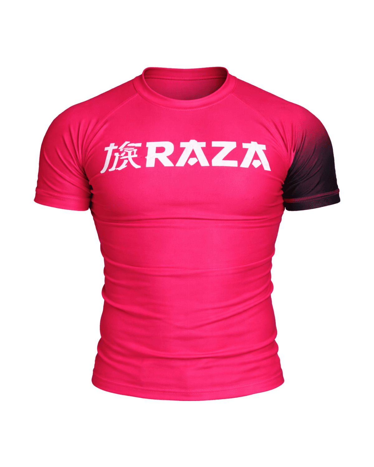Rashguard rosado Raza sobre fondo transparente