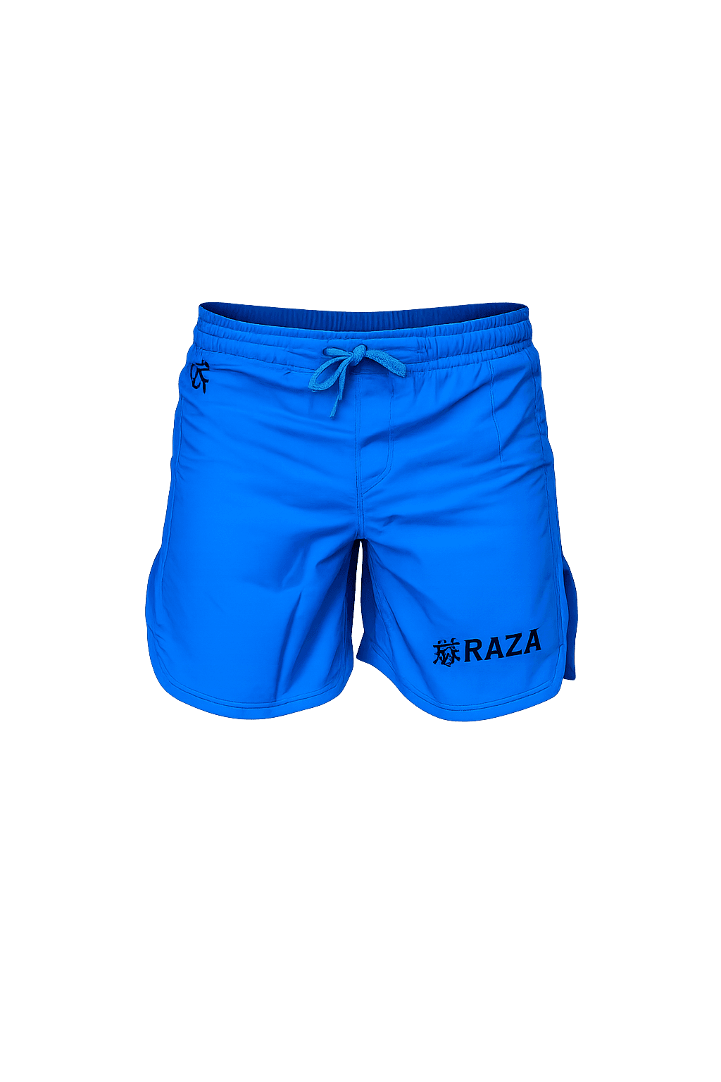 Short Raza azul para Jiu-Jitsu y No-Gi sobre fondo transparente