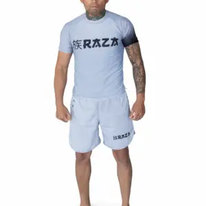 Rashguard Blanco Raza – Camiseta de Compresión para Jiu-Jitsu